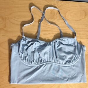 OFFLINE By Aerie Real Me Ruched Corset Sports Bra